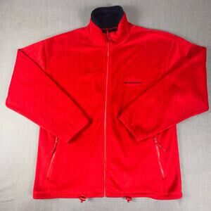 Maui Hawaii Red Fleece Jacket Full Zip Coconut Pier Size Large